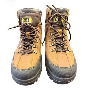 Caterpillar Threshold Steel Toe Boots Size 13 Wide Width